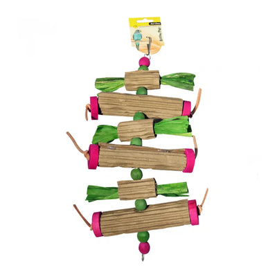 Avi One Wooden Blocks & Corrugated Board with Corn Husk & Leather from Avi One