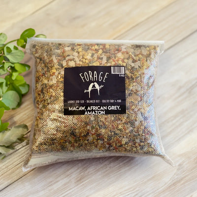 Forage Macaw, African Grey & Amazon Mix 5kg (Excl. TAS & WA) from Forage Gourmet Seed