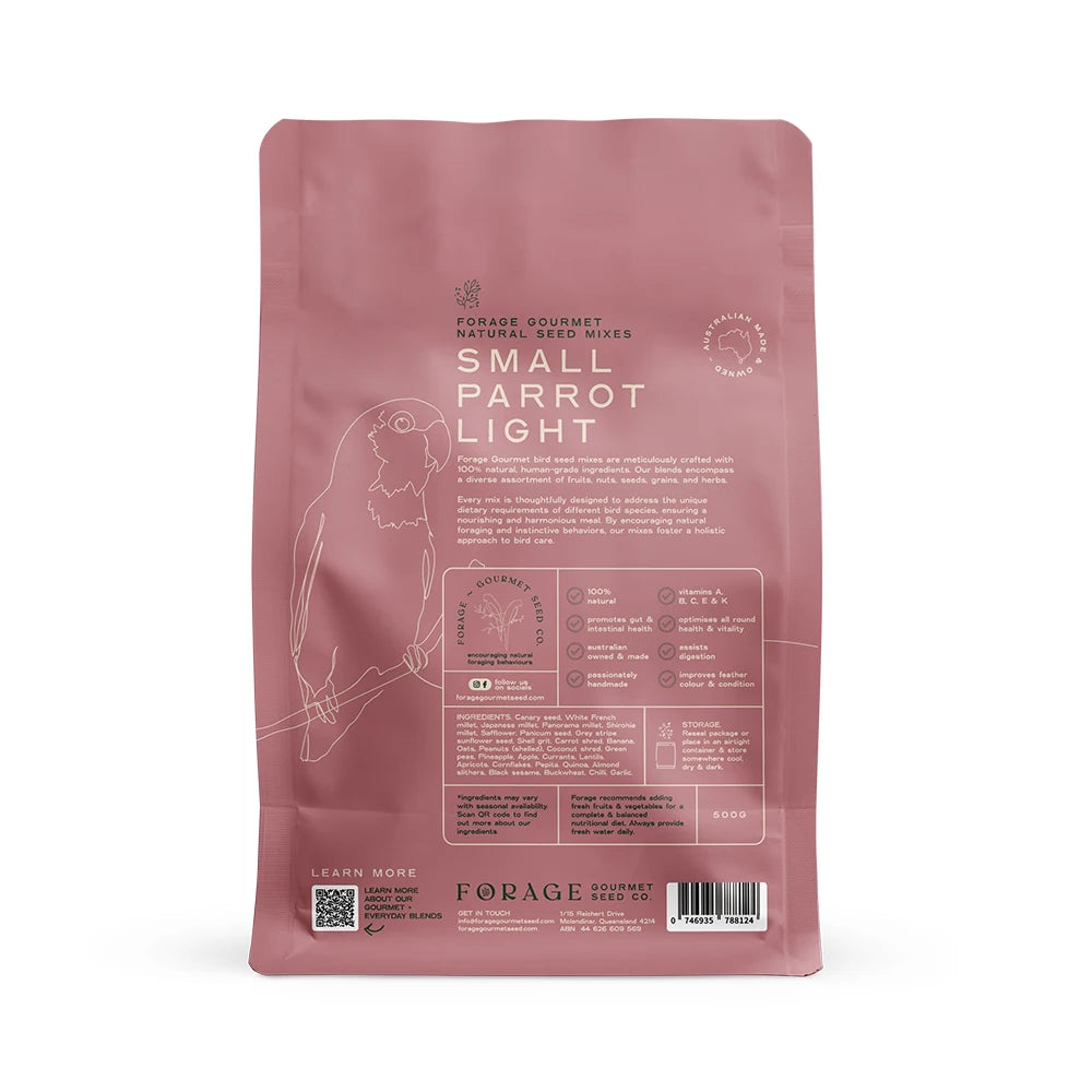 Forage Small Parrot Light 500g (Excl. TAS & WA) from Forage Gourmet Seed