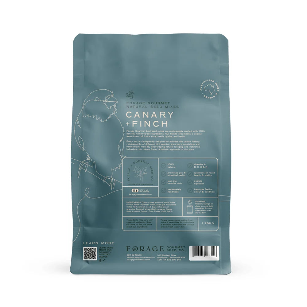 Forage Gourmet Canary & Finch 1.75kg (Excl. TAS & WA)