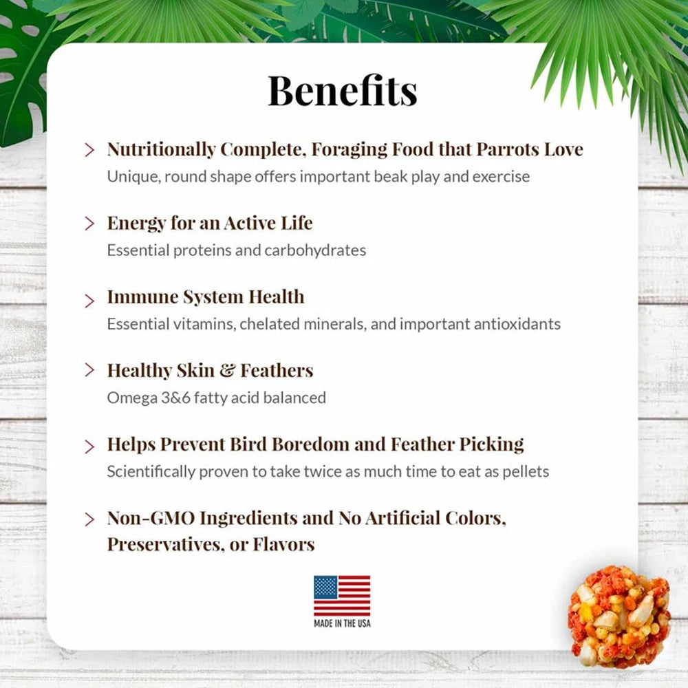 Lafeber Tropical Fruit Nutri-Berries for Parrots (Excl. TAS & WA) from Lafeber