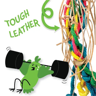 Bainbridge Leather Explosion Bird Toy from Bainbridge