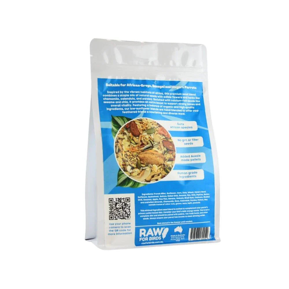 Raw For Birds African Parrot Seed Blend 2kg (Excl. TAS & WA) from Raw For Birds