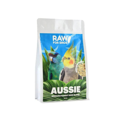 Raw For Birds Aussie Medium Bird Seed Blend 500g (Excl. TAS & WA) from Raw For Birds