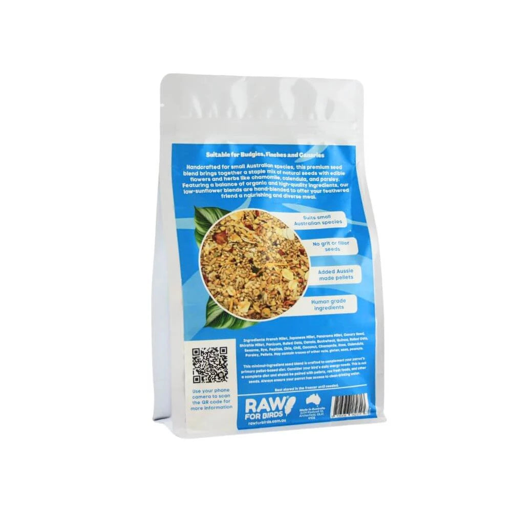 Raw For Birds Aussie Small Bird Seed Blend 2kg (Excl. TAS & WA) from Raw For Birds