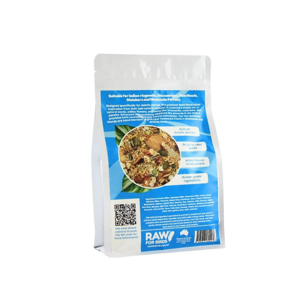 Raw For Birds Indian Parrot Seed Blend 2kg (Excl. TAS & WA) from Raw For Birds