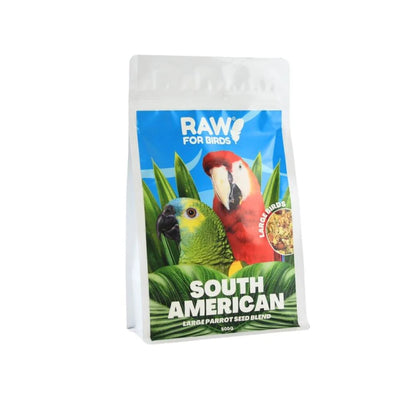 Raw For Birds South American Large Parrot Seed Blend 500g (Excl. TAS & WA) from Raw For Birds