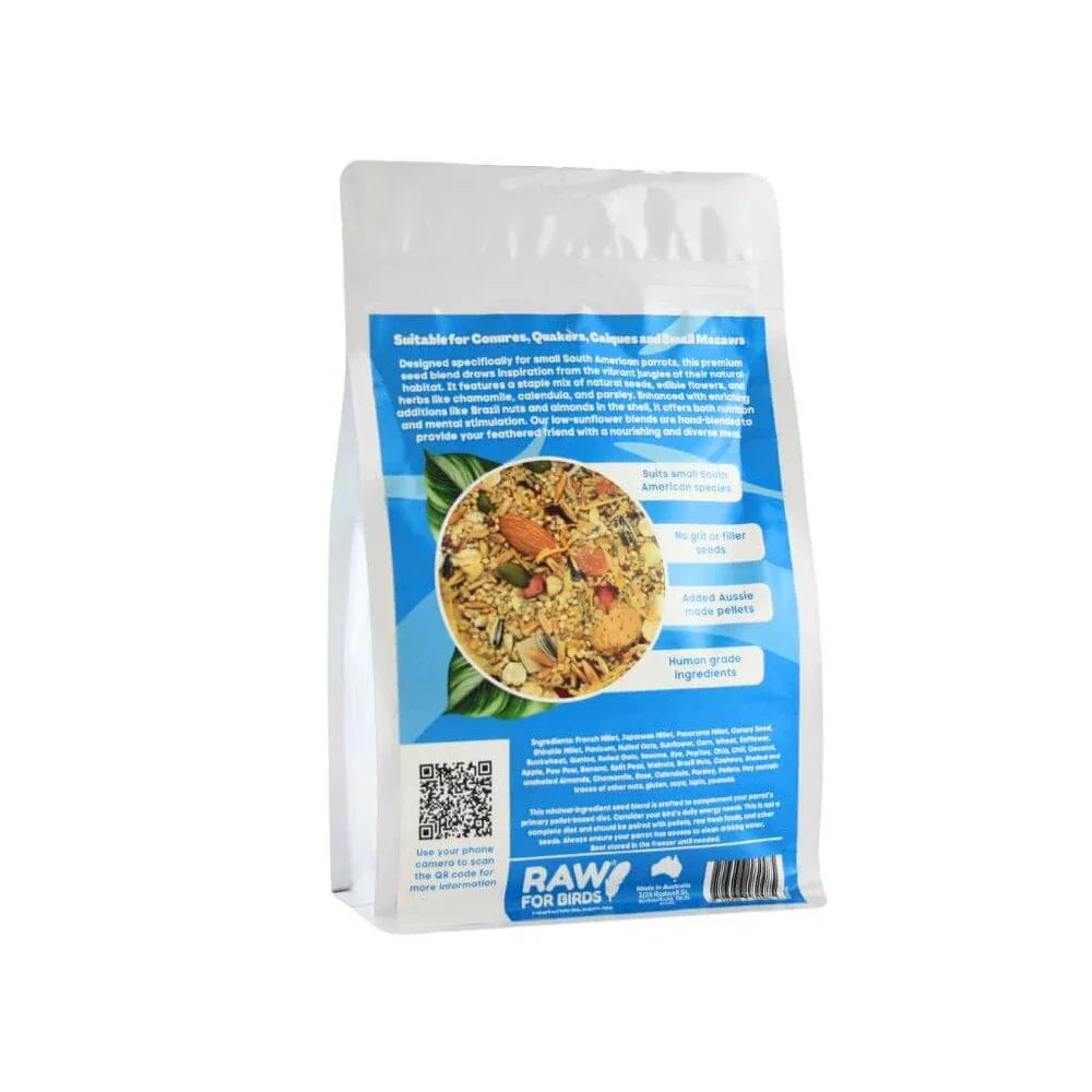 Raw For Birds South American Small Parrot Seed Blend 2kg (Excl. TAS & WA) from Raw For Birds