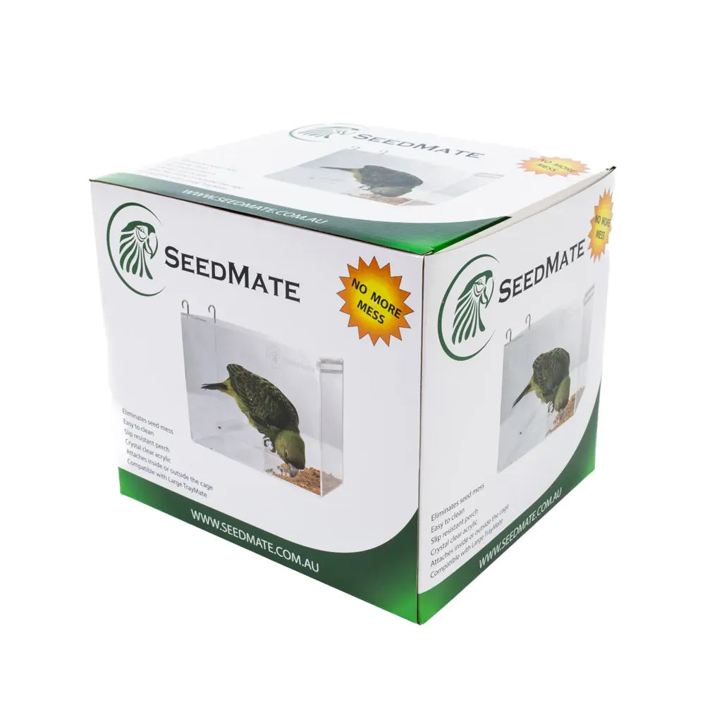 SeedMate Acrylic No-Mess Bird Feeder - Large