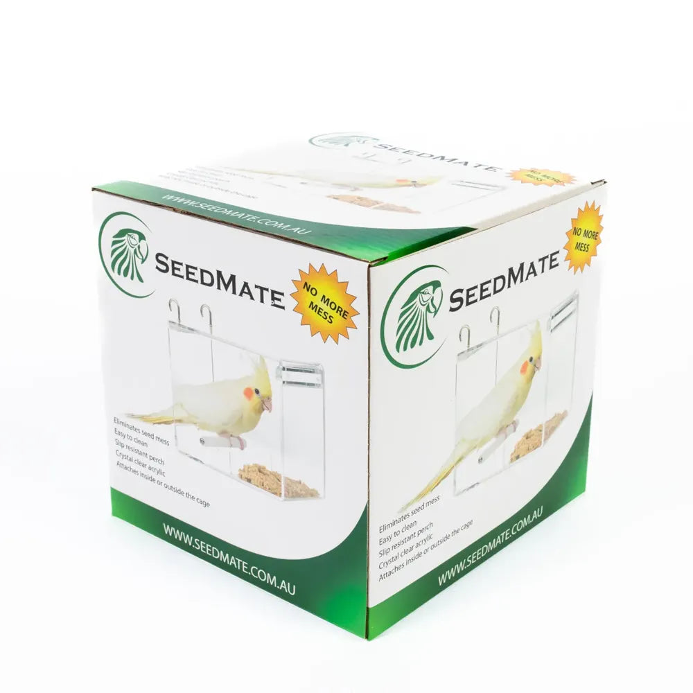 SeedMate Acrylic No-Mess Bird Feeder - Small