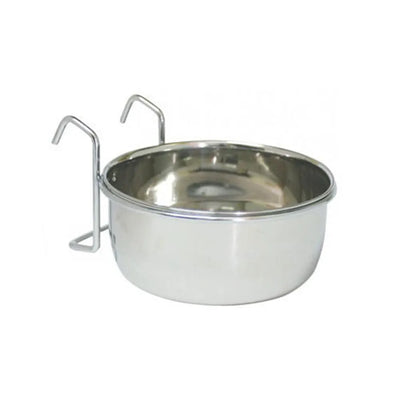 Stainless Steel Coop Cup with Chrome Hooks