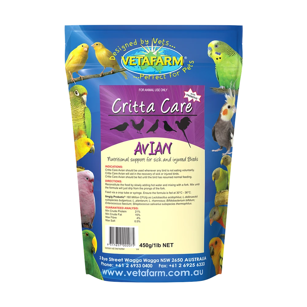 Vetafarm Avian Critta Care 450g from Vetafarm