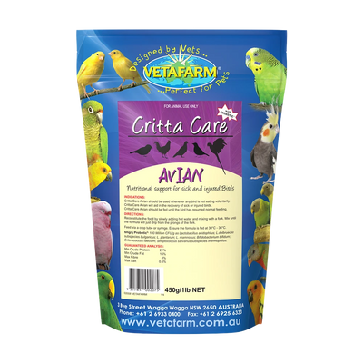 Vetafarm Avian Critta Care 450g from Vetafarm