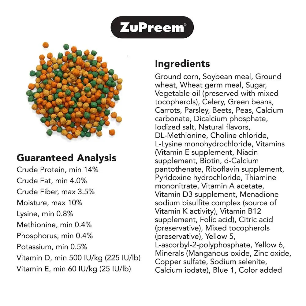 ZuPreem VeggieBlend Medium Birds 907g from ZuPreem