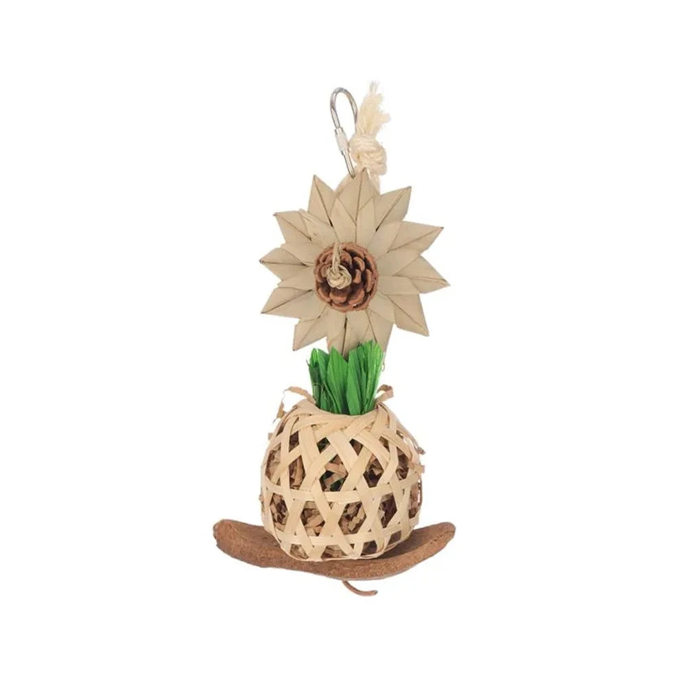 Feathered Friends Foraging Bamboo Flower Vase showing the front view