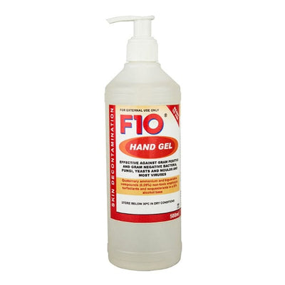 F10 Hand Gel Pump Pack 500ml from Health & Hygiene (Pty) Ltd