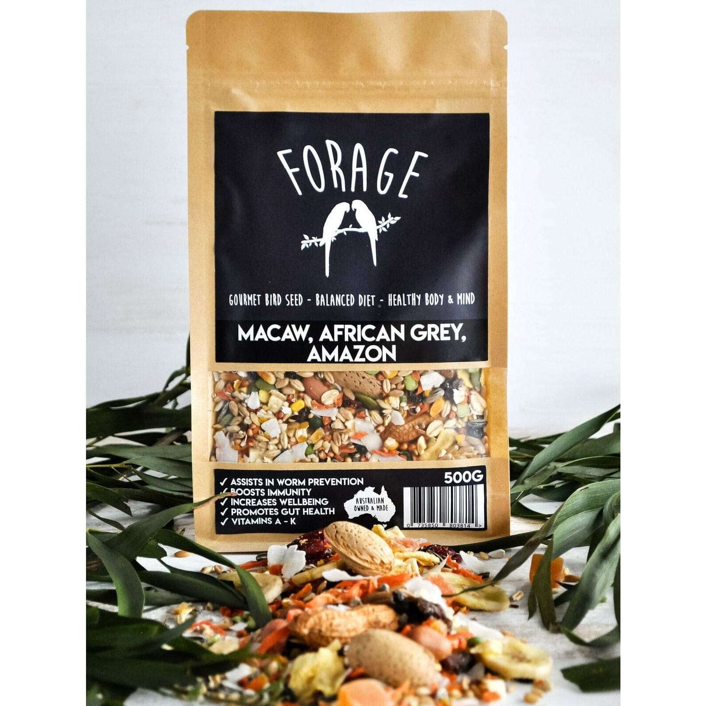 Forage Macaw, African Grey & Amazon Mix (Excl. TAS & WA) from Forage Gourmet Seed