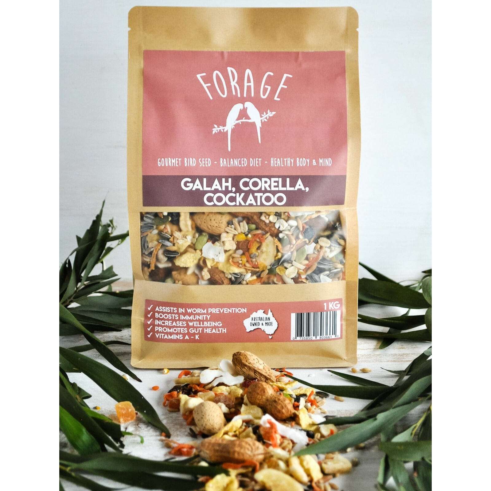 Forage Galah, Corella & Cockatoo Mix (Excl. TAS & WA) from Forage Gourmet Seed