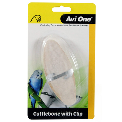 Avi One Cuttlebone with Stainless Steel Clip from Avi One