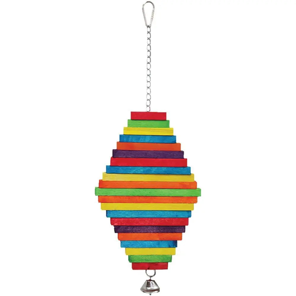 Avian Care Rainbow Spiral Wood Toy from Avian Care