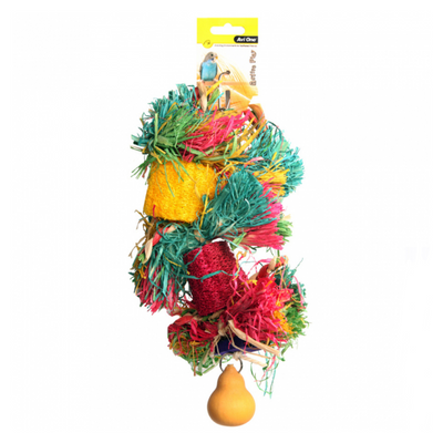 Avi One Loofa With Raffia Wooden Beads And Gourd from Avi One