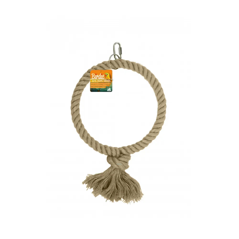 Birdie Jute Parrot Ring Single 20cm from Birdie