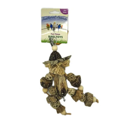 Feathered Friends Mahogany Scarecrow