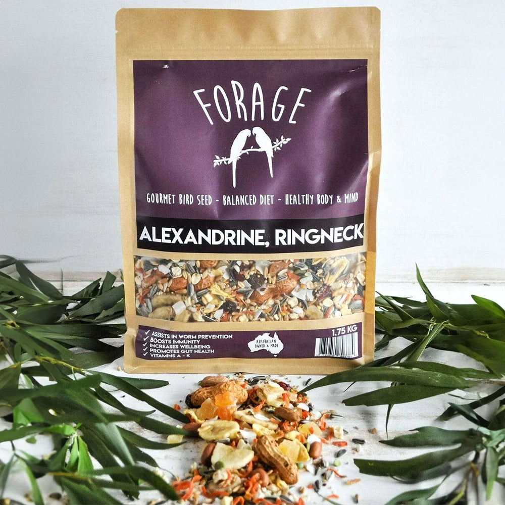 Forage Alexandrine & Ringneck Mix 1.75kg (Excl. TAS & WA) from Forage Gourmet Seed