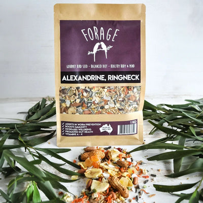 Forage Alexandrine & Ringneck Mix 1kg (Excl. TAS & WA) from Forage Gourmet Seed