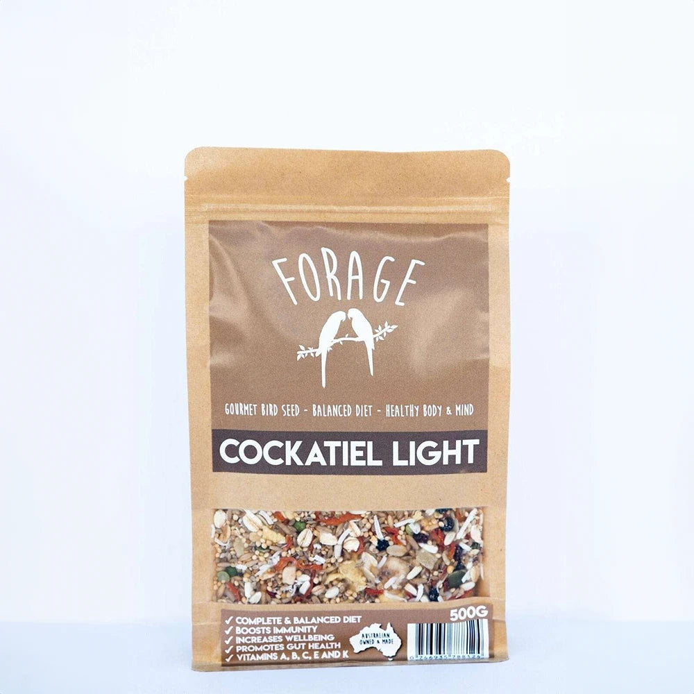 Forage Cockatiel Light Mix 500g (Excl. TAS & WA) from Forage Gourmet Seed