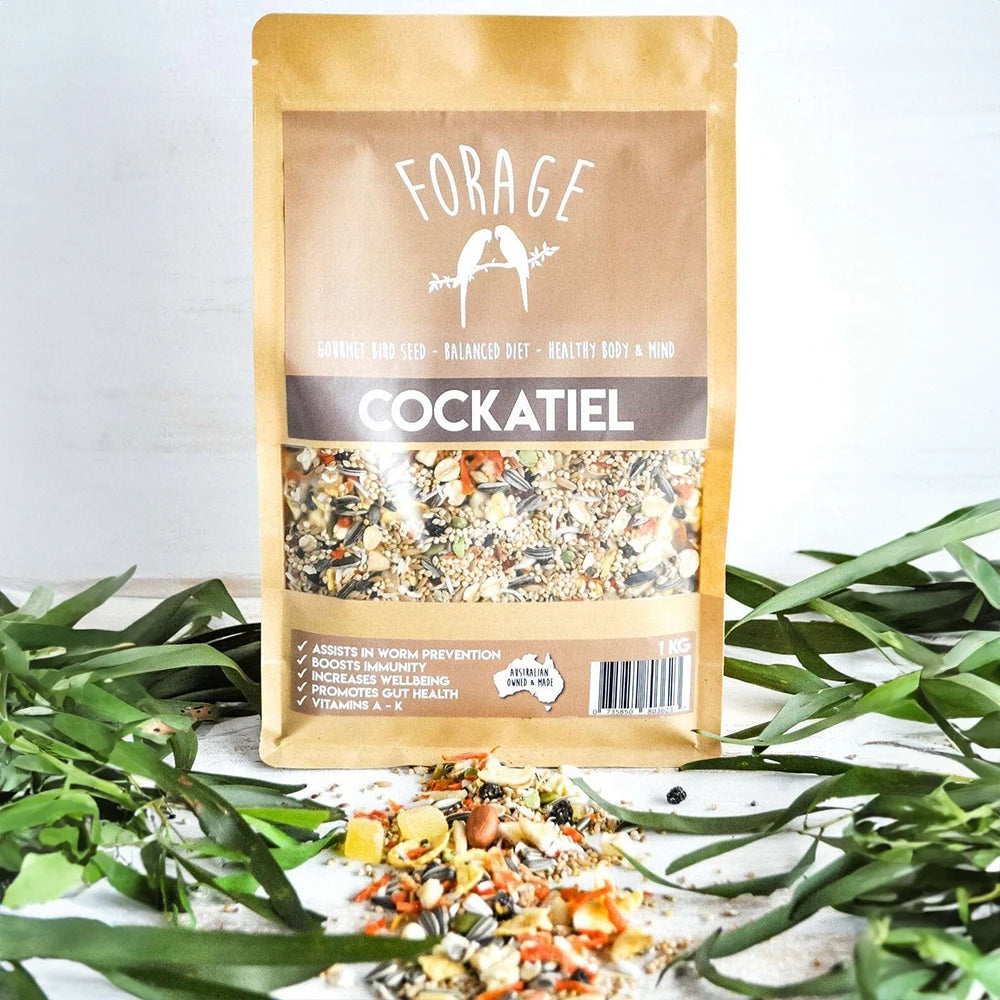 Forage Cockatiel Mix 1kg (Excl. TAS & WA) from Forage Gourmet Seed