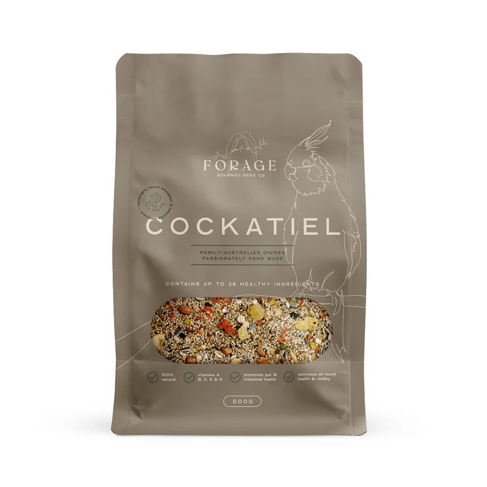 Forage Gourmet Cockatiel 500g (Excl. TAS & WA)