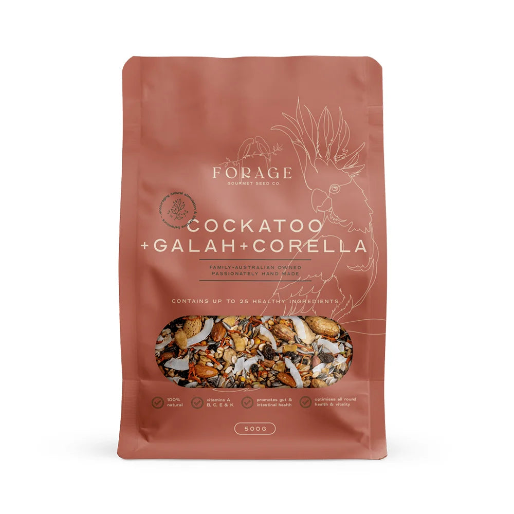 Forage Gourmet Galah, Corella & Cockatoo 500g (Excl. TAS & WA)