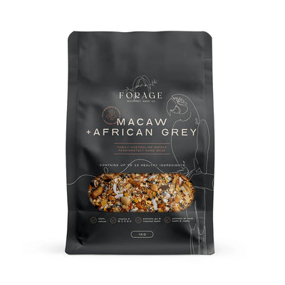 Forage Gourmet Macaw & African Grey 1kg (Excl. TAS & WA)