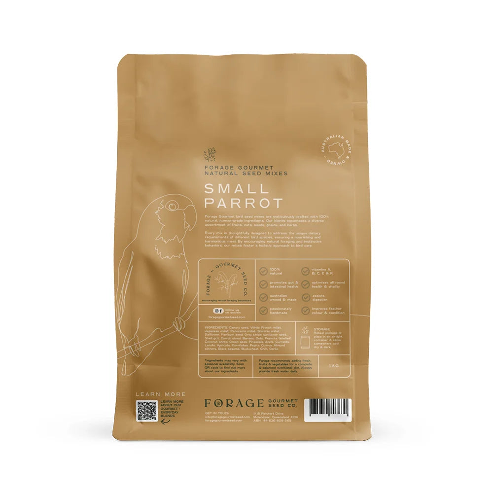 Forage Gourmet Small Parrot 1kg (Excl. TAS & WA)