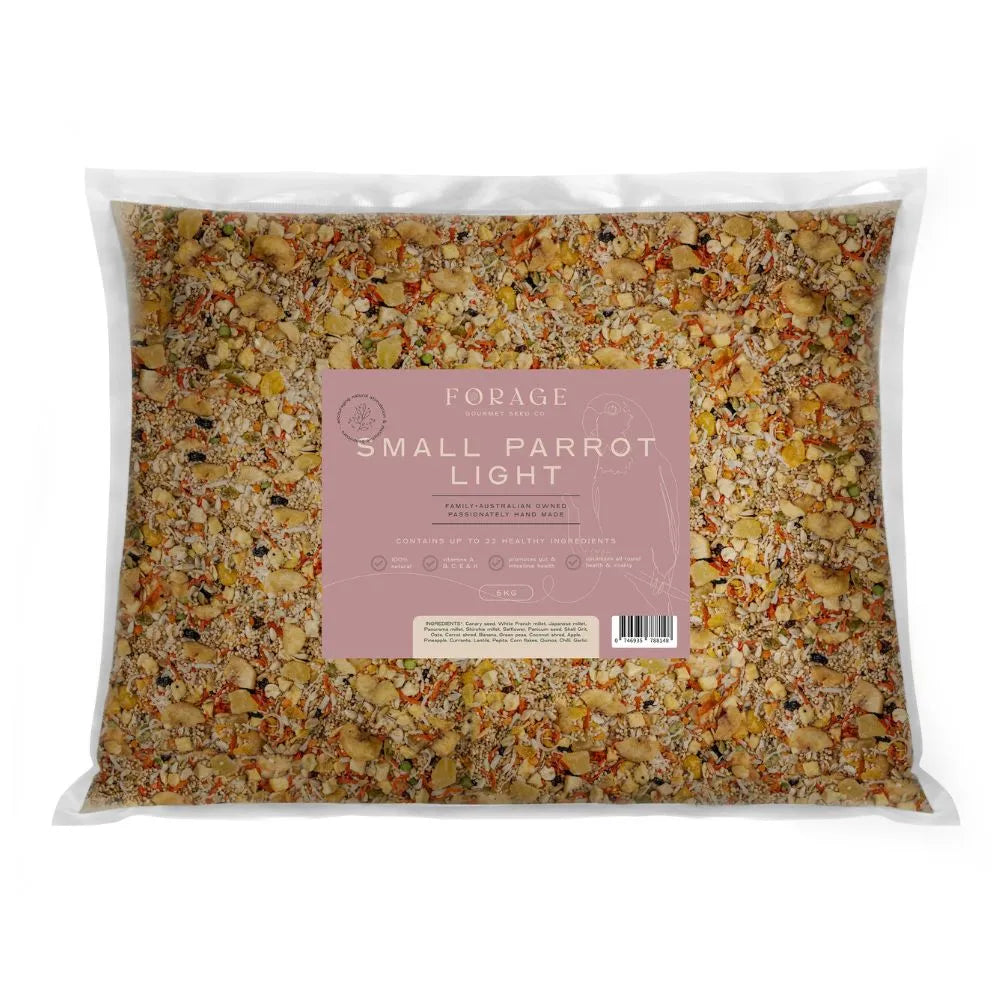 Forage Gourmet Small Parrot Light 5kg (Excl. TAS & WA)