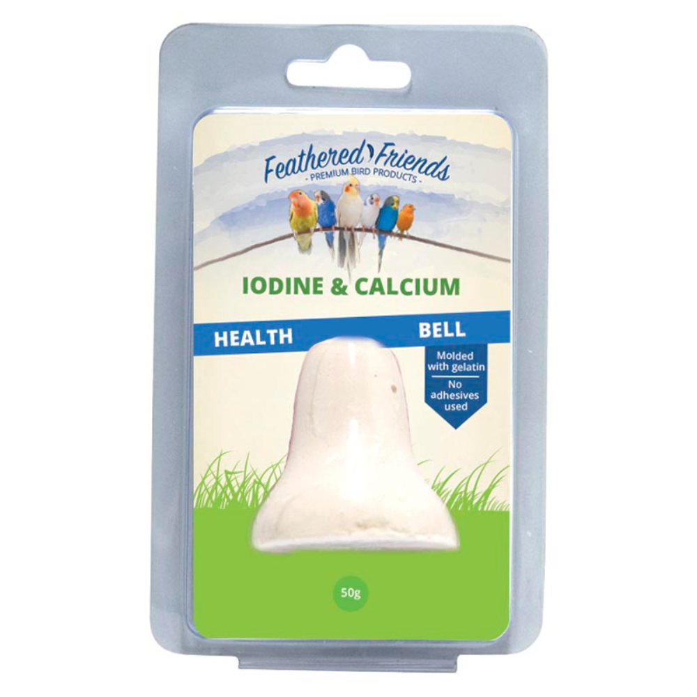 Feathered Friends Iodine & Calcium Bell 50g from Feathered Friends