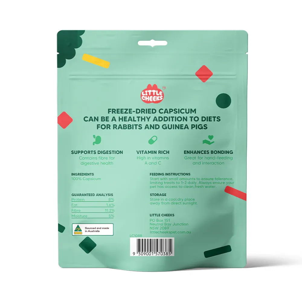 Little Cheeks Freeze-Dried Capsicum 20g