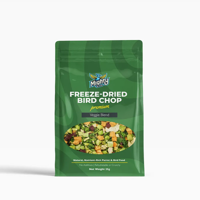 Mighty Bird Premium Freeze-Dried Bird Chop - Veggie Blend