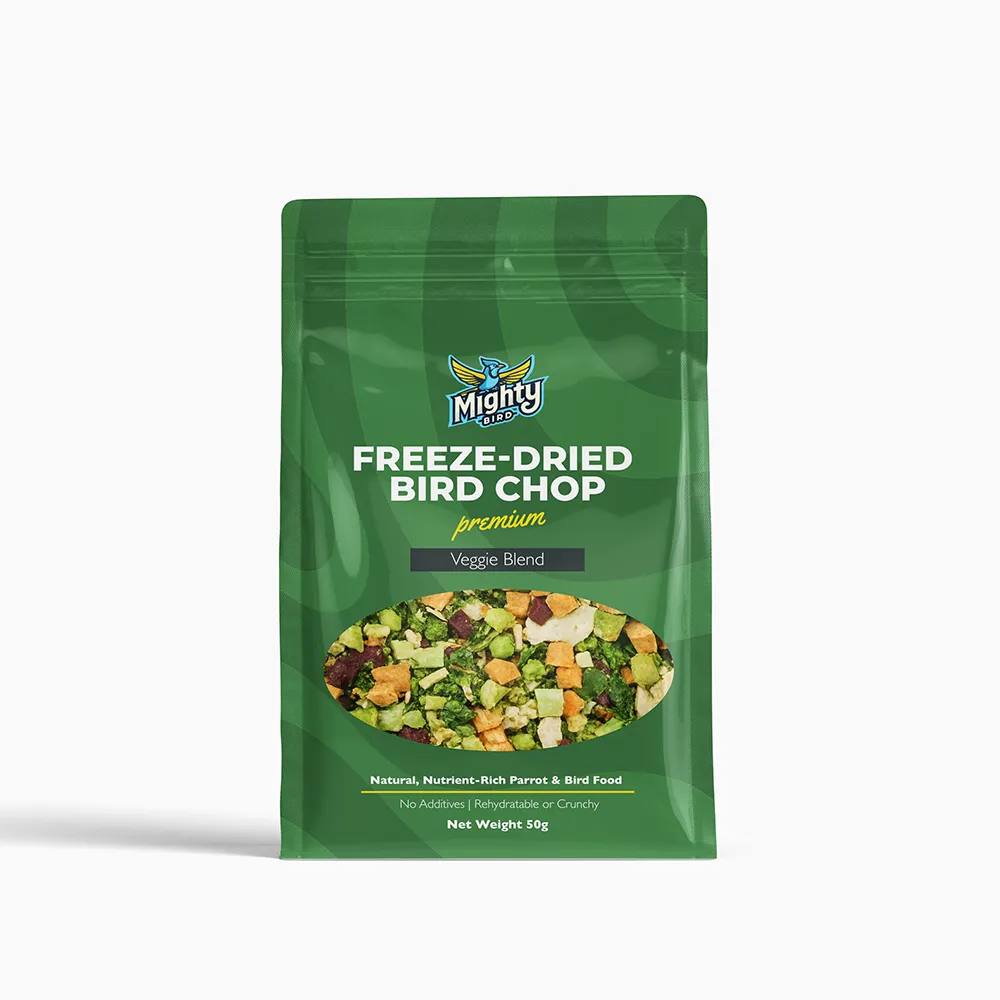 Mighty Bird Premium Freeze-Dried Bird Chop - Veggie Blend