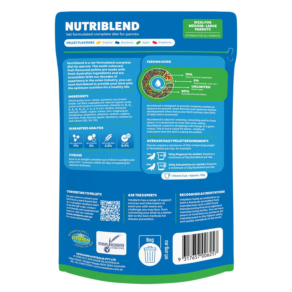 Vetafarm Nutriblend Pellets Small