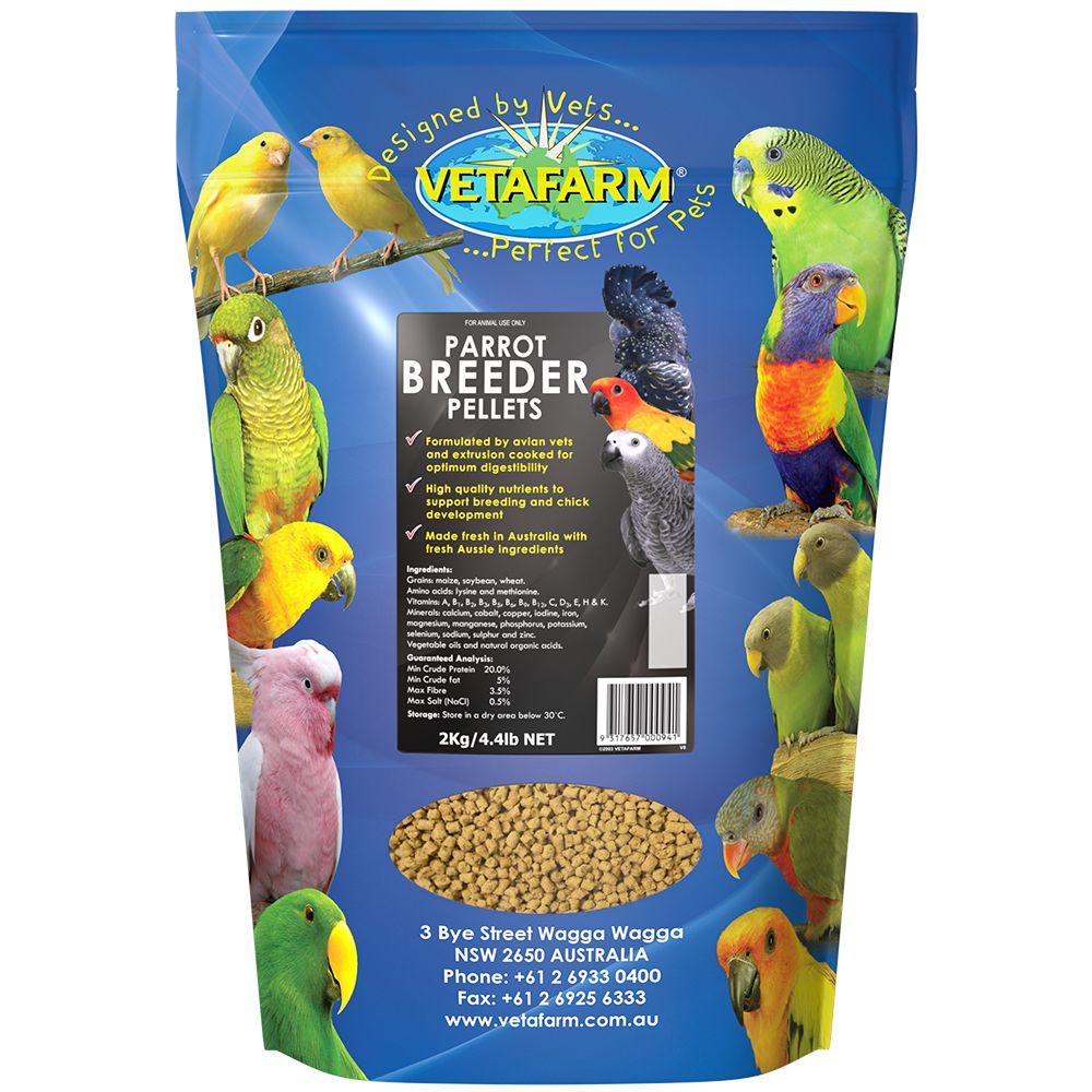 Buy Vetafarm Parrot Breeder Pellets Online | Get Flocked