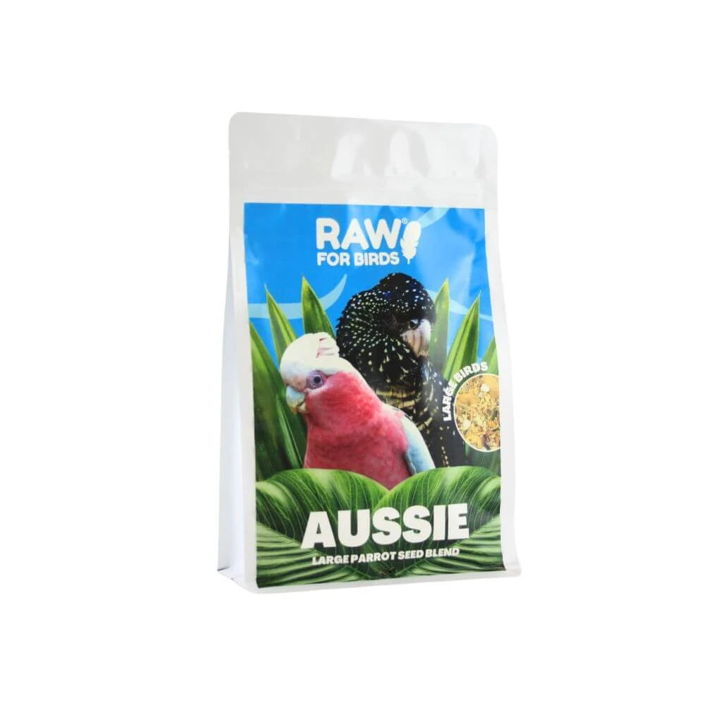 Raw For Birds Aussie Large Bird Seed Blend 500g (Excl. TAS & WA) from Raw For Birds