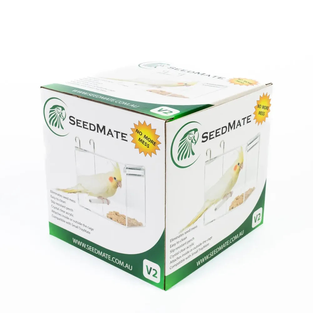 SeedMate Acrylic No-Mess Bird Feeder - Small V2