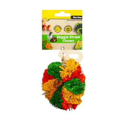 Veggie Straw Chew Hanging Donut from Pet One