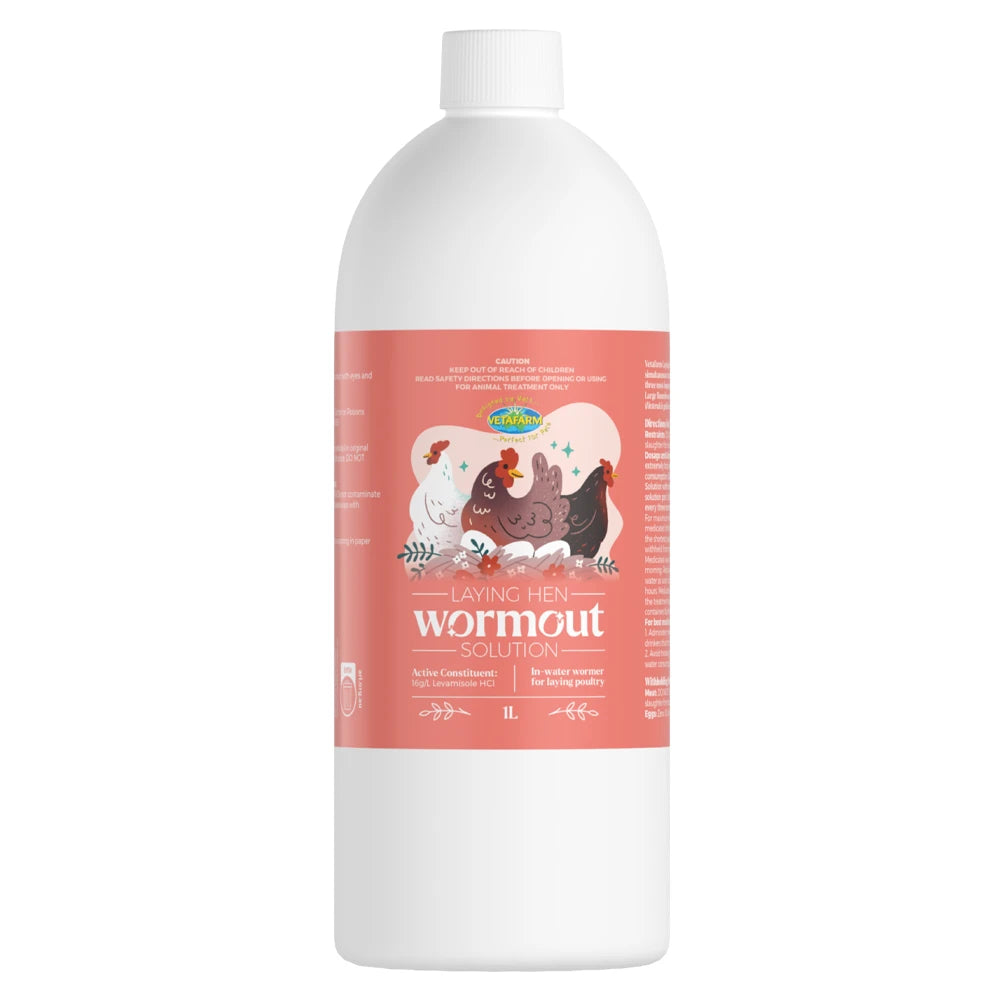 Vetafarm Laying Hen Wormout Solution 1L from Vetafarm