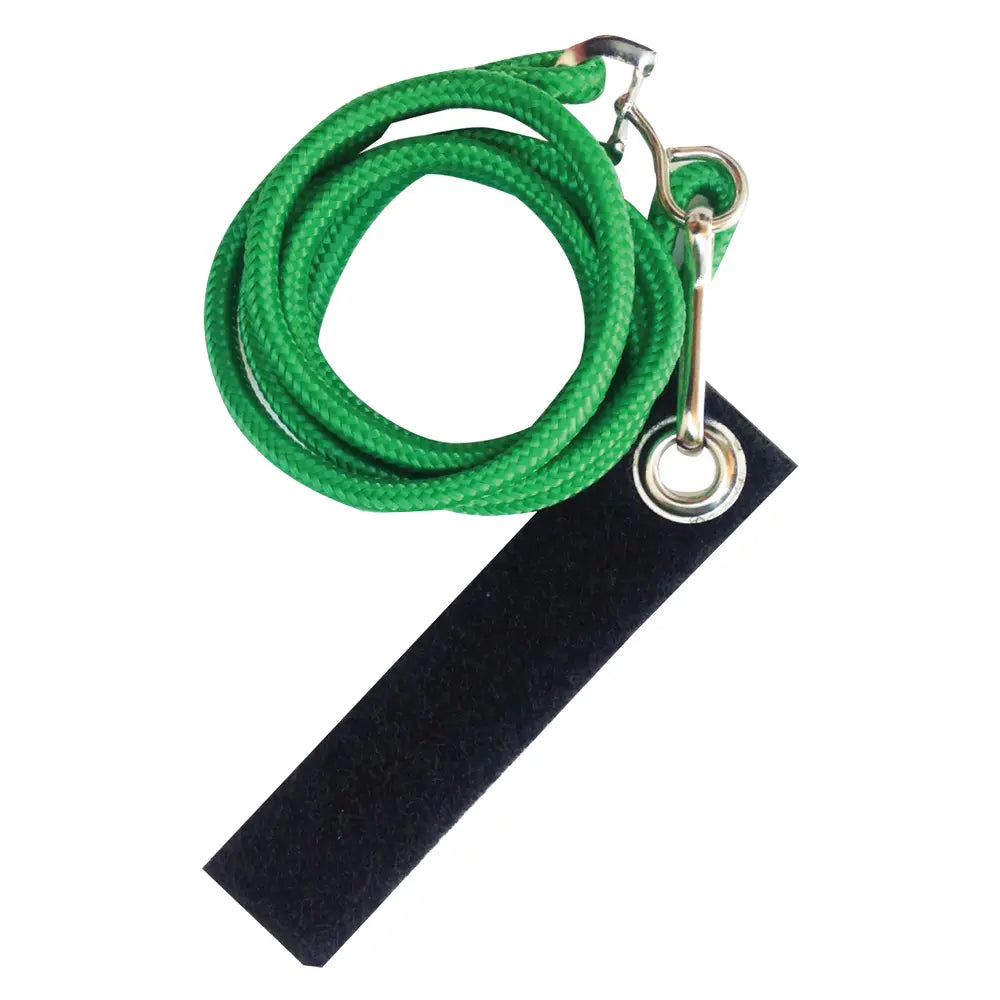 Avian Fashions Leash for FeatherWear FlightSuit (Lanyard Green) showing the Front View
