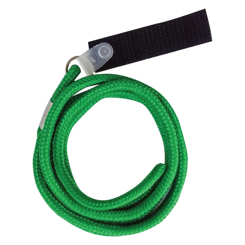 Avian Fashions Leash for FeatherWear FlightSuit (Leashette Green) showing the front View