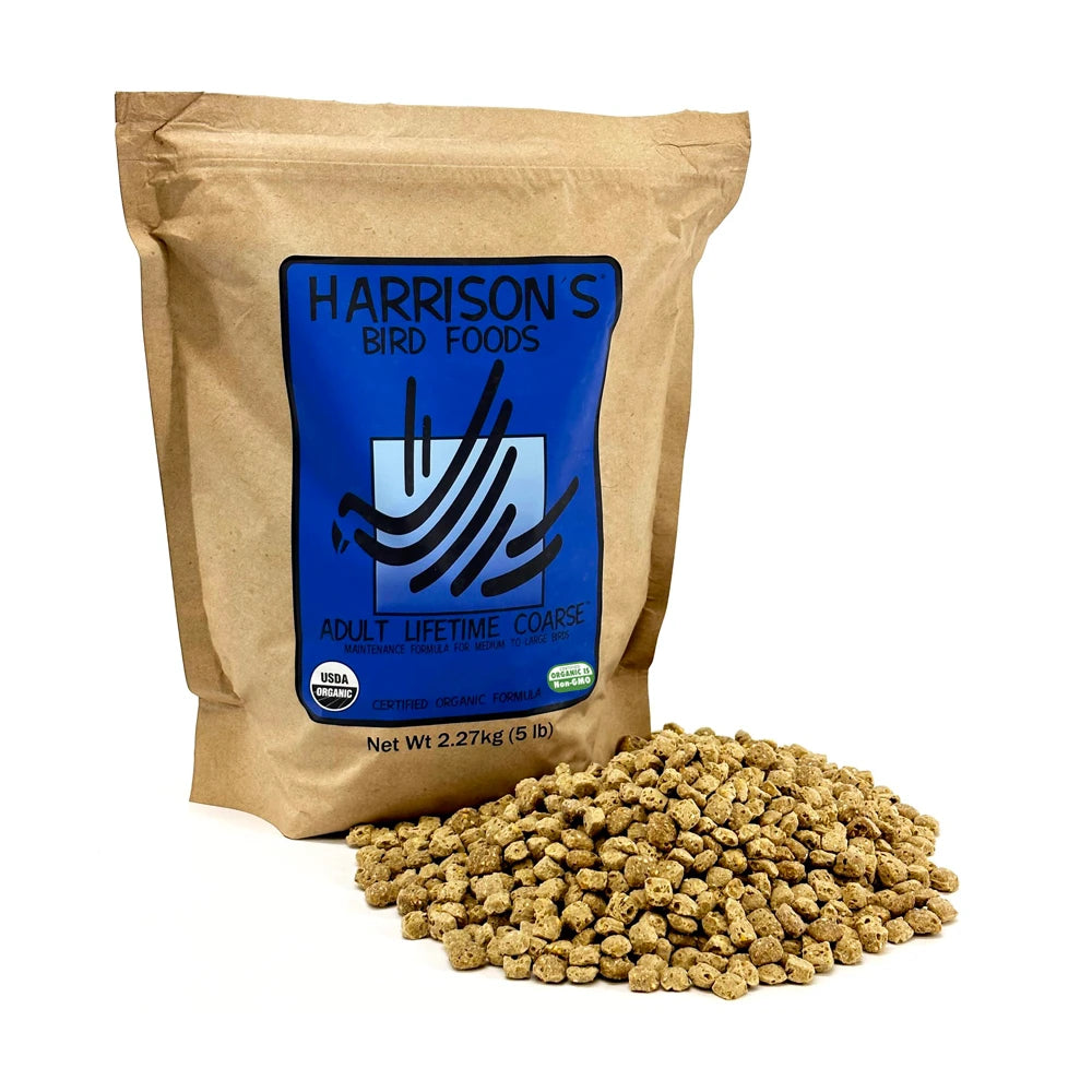 Harrison's Bird Foods Adult Lifetime Coarse in 2.27kg showing the Front View