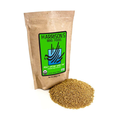 Harrison's Bird Foods Adult Lifetime Super Fine in 454g showing the Front View